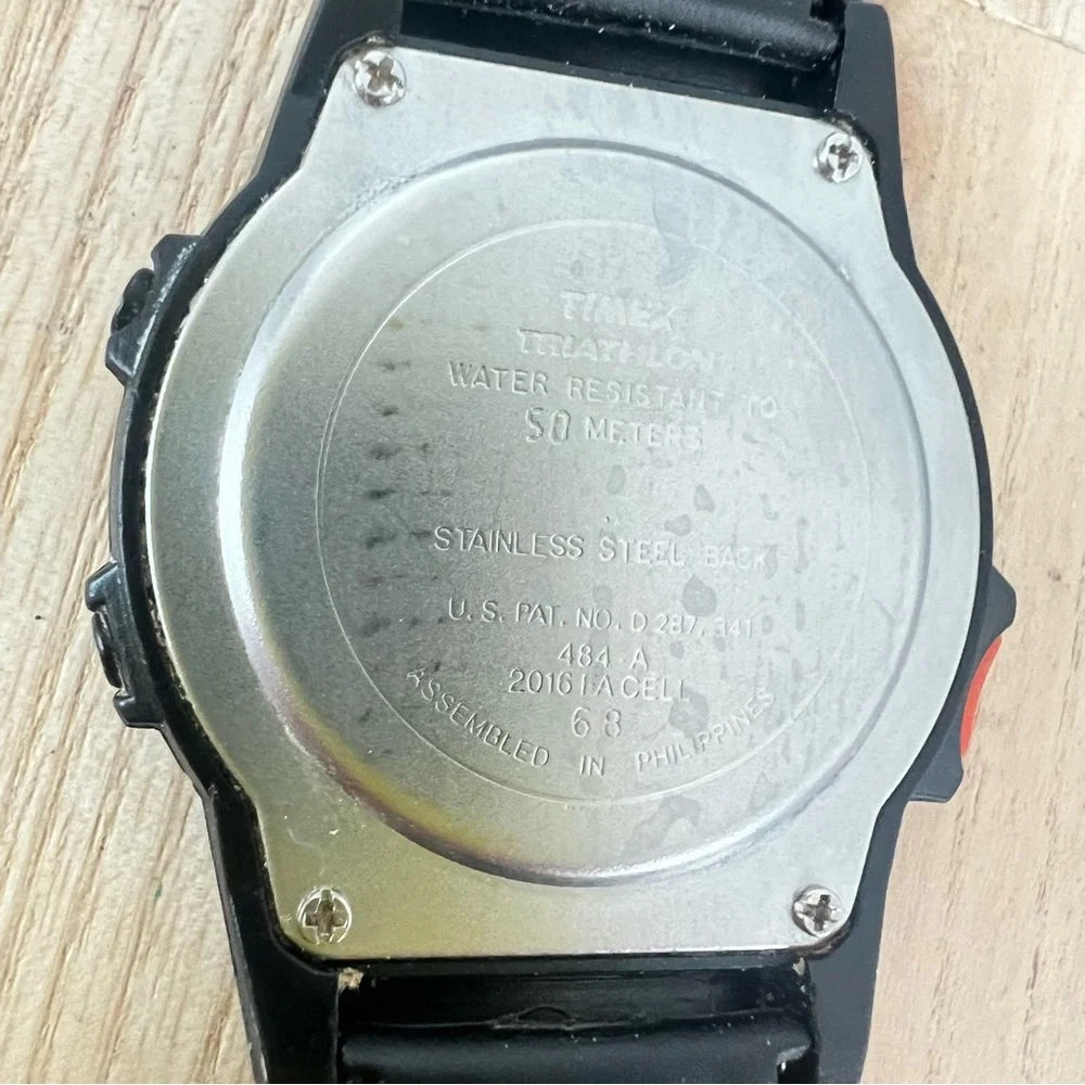 Vintage Timex Ironman triathlon 8 lap digital sports watch NEW BATTERY
